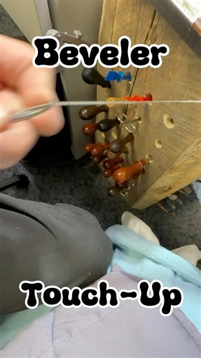 Little touch-up on my edge beveler . Sharpening plate from Amazon makes it easier to accomplish. #Beveler #ASMR #sharp #Amazon #leather #repair #fypシ゚viralシ #foryoupageシ #foryouシ | Weathered Leather