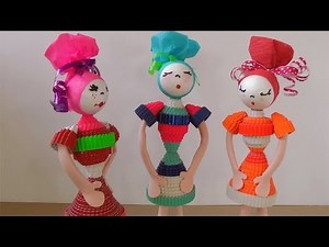 Muñecas de cartón corrugado - Manualidades para todos