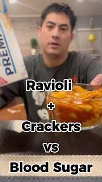 Ravioli + Crackers vs Blood Sugar. Weird results!? #bloodsugar