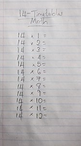 Here is a fun and easier way to multiply numbers by 14 #math #Timetable 😏 | Professor_1o1