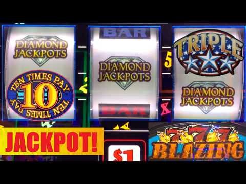 3-REEL JACKPOT! 10 Times Pay + Triple Stars + Blazing 777 + Super Times Pay Diamond Jackpots!
