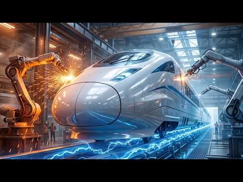 How High-Speed Maglev Trains Are Built — Inside the Mega Factory Creating America’s Future Rail
