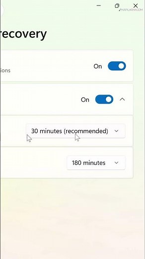 Enable or disable Quick Machine Recovery