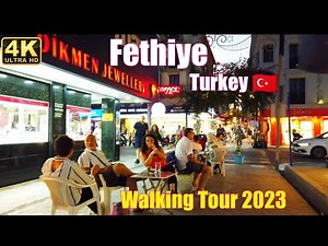 Fethiye Town Turkey 🇹🇷 2023 Visit By Walking Tour #turkey #fethiye