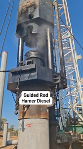 Diesel hamer guided rod type #januisdarwanto #piledriver #viral | Janu Isdarwanto