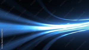 Abstract Technology Light Strokes Background/ 4k animation of an abstract high technology background with glowing 3d light strokes with fast motion path trajectory following