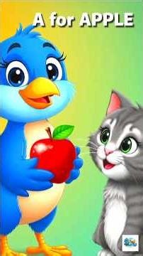 “A B C with Bluey 🐦 | Apple 🍎 Ball ⚽ Cat 🐱 | Kids Learning”