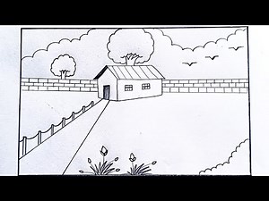 Simple scenery drawing tutorial trick with pencil ✏️ || very easy scenery drawing trick