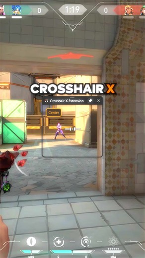 How to fix Crosshair X not showing up In game 🚨 #crosshairx #valorant #valorantcrosshair #aimtraining