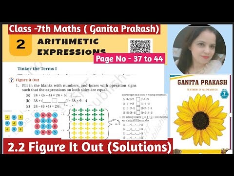 Ncert Class -7th Maths Ganita Prakash | Chapter -2 | Arithmetic Expressions | Figure it out