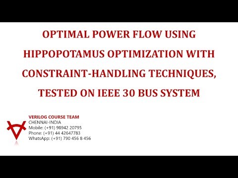 OPTIMAL POWER FLOW USING HIPPOPOTAMUS OPTIMIZATION WITH CONSTRAINT-HANDLING TECHNIQUES