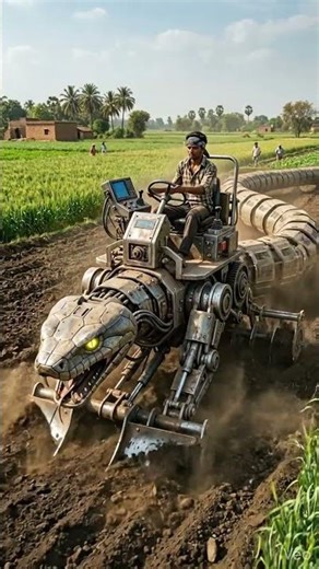 robotic python in farming feaild