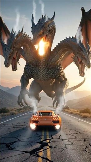 3 Attempts | Supercar vs Three-Headed Dragon 🐉