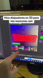 Hice disipadores en 3D para mis memorias ram #pcgamer #pc #humor #setupgamer #setupgamer
