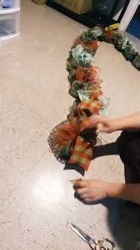 Come create an easy cheap mesh garland with me! #wreathmaking #garlandmaking #diy #christmasdiy