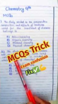 Chemistry Class 9 MCQs | 1-Word Trick to Find Correct Answer | Smart Syllabus | Board Exam