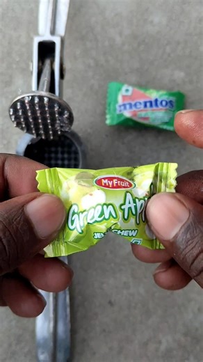 green apple and mentos #greenapple #mentos #candy #chocolate #unpacking