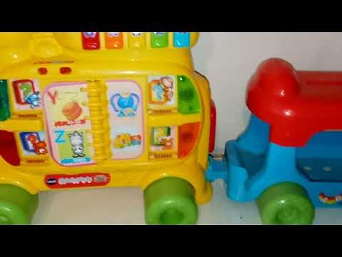Vtech Sit to Stand Alphabet Train ABC's And 123's Counting & Words Tested And Works