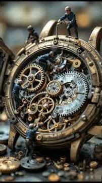 Tiny Workers Repairing a Broken Watch #shorts #miniature #watch