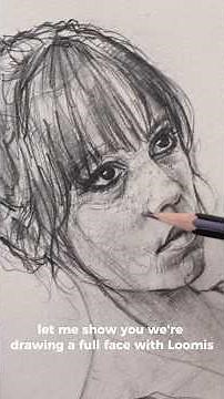 🎯 How to Fix Bad Drawings (Loomis Method) #drawing #loomismethod #art #sketch