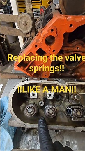 How to replace valve springs on an ls. #ls #lsengines #funny #youtubeshorts #share #subscribe #chevy