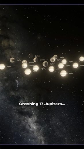 Crashing 17 Jupiters Near the Sun! #shorts