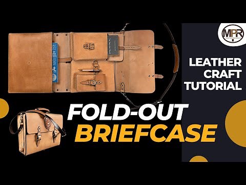 How to make a Leather Foldout Briefcase | MPR Leatherworks