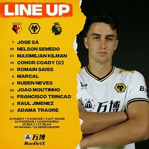 Here's how Wolves line-up for today's fixture against Watford #WWFC #TheWolfpack #Wolves | The Wolfpack