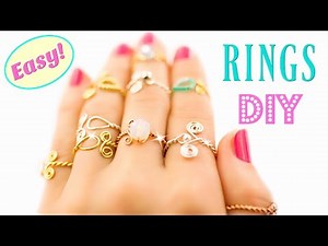 10 DIY Rings EASY DIY Rings With a Twist! How To Make a Ring | HelenaDaydreamer