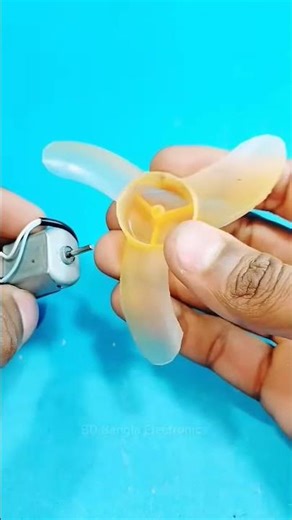 how to make mini fan with DC motor and USB cable