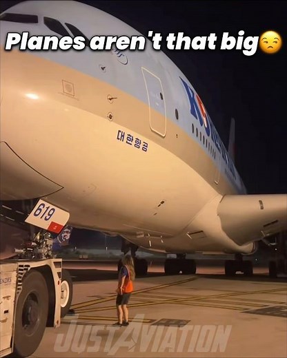 The real size of planes…😮‍💨