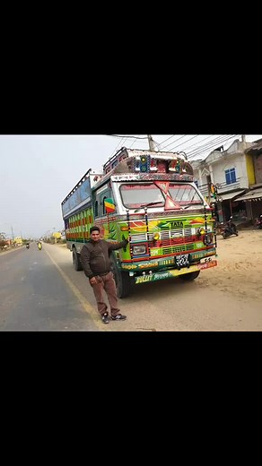 Colorful Truck and Traditional Attire Journey