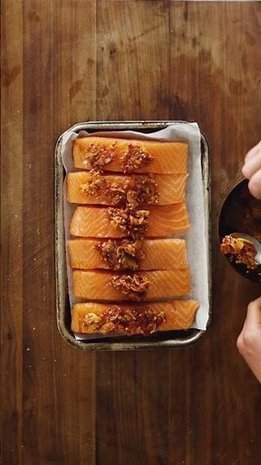 Puttanesca-style salmon traybake | COMFORT