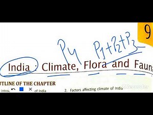 ICSE class 8 geography chapter 9 India Climate Flora and Fauna