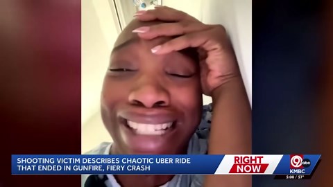Johnson County shooting victim describes chaotic Uber ride that ended in gunfire, fiery crash
