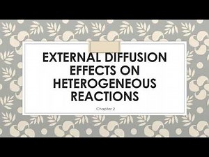 CRE2 External diffusion Effect on Heterogeneous Reaction part 1