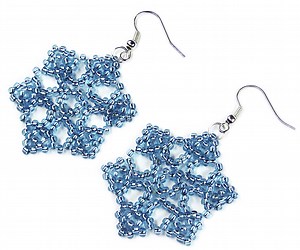 Tutorial: Beaded Snowflake Earrings