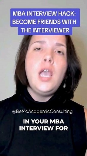 Your #mba interview is a chance for you to show your personality. With your “tell me about yourself”MBA interview answer, try to create a connection with the interviewer. Form a personal bond that would result in a professional, but friendly conversation. This will set you off on the right track for the rest ofthe interview! #student #businessschool #interviewquestions #bemo #bemore #bemoacademicconsulting | BeMo Academic Consulting Inc