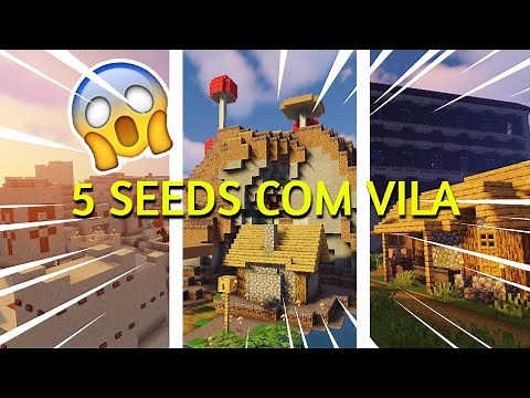 5 Seeds Com VILA Para O Minecraft 1.16!!!