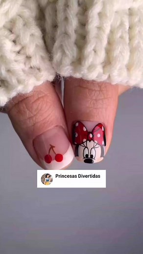75K views · 1.4K reactions | Minnie Mouse. ❤️ #nailart #naildesign #nailartist #gelnails #nails #nailsnailsnails #nail | Princesas Divertidas | Facebook