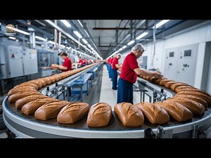 How Millions Of Bread are Made In A Huge Factory | From Harvesting to Factory 🍞