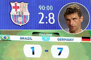 Watch Muller crack awful Robert LewanGOALski joke to unamused media after win