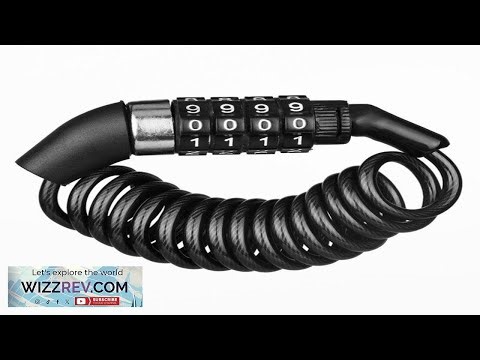 Bicycle Helmet Backpack Lock 4 Digit Combination Steel Wire Cable Lock