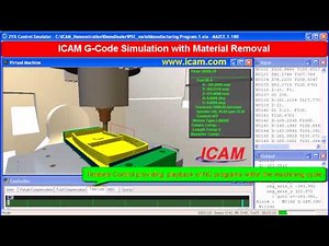 Mind Luster - Learn G Code Simulation using Control Emulator from ICAM Technologies cnc g code simulation verification