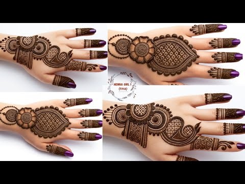 Simple & unique mhendi design| Backhand mhendi design Wedding & Dewali special 🔥