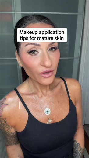 Sharing my favorite makeup application tips for mature skin! #makeupapplication #matureskinmakeup #beginnermakeup #makeupover50