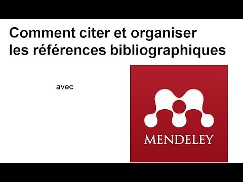 How to Cite and Organize References with Mendeley