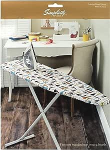 Simplicity Vintage 558354021 100% Cotton Ironing Board Cover with Retro Sewing Pattern Artwork, Multicolor, Finished Size 9" x 12"