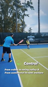 Forehand Volley & Swing Volley Drill Master the transition between the continental grip and semi-western grip with this dynamic drill. Perfect for improving precision and adaptability at the net. 💪🎾 #TennisDrills #ForehandVolley #SwingVolley #TennisTraining #GripTransition #NetGame #TennisTips #TennisLife #TennisCoach #TennisPlayers #USTA #TennisWorld | Tennis.Haus
