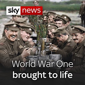 735K views · 7.4K reactions | Director Peter Jackson has painstakingly transformed black and white film from the First World War into colour for his latest film | Sky News | Facebook